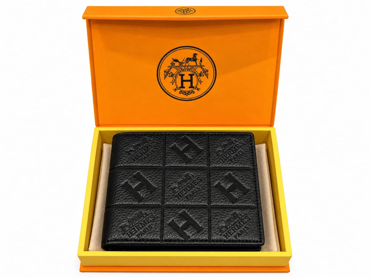 Hermès H Pattern Bifold Wallet
